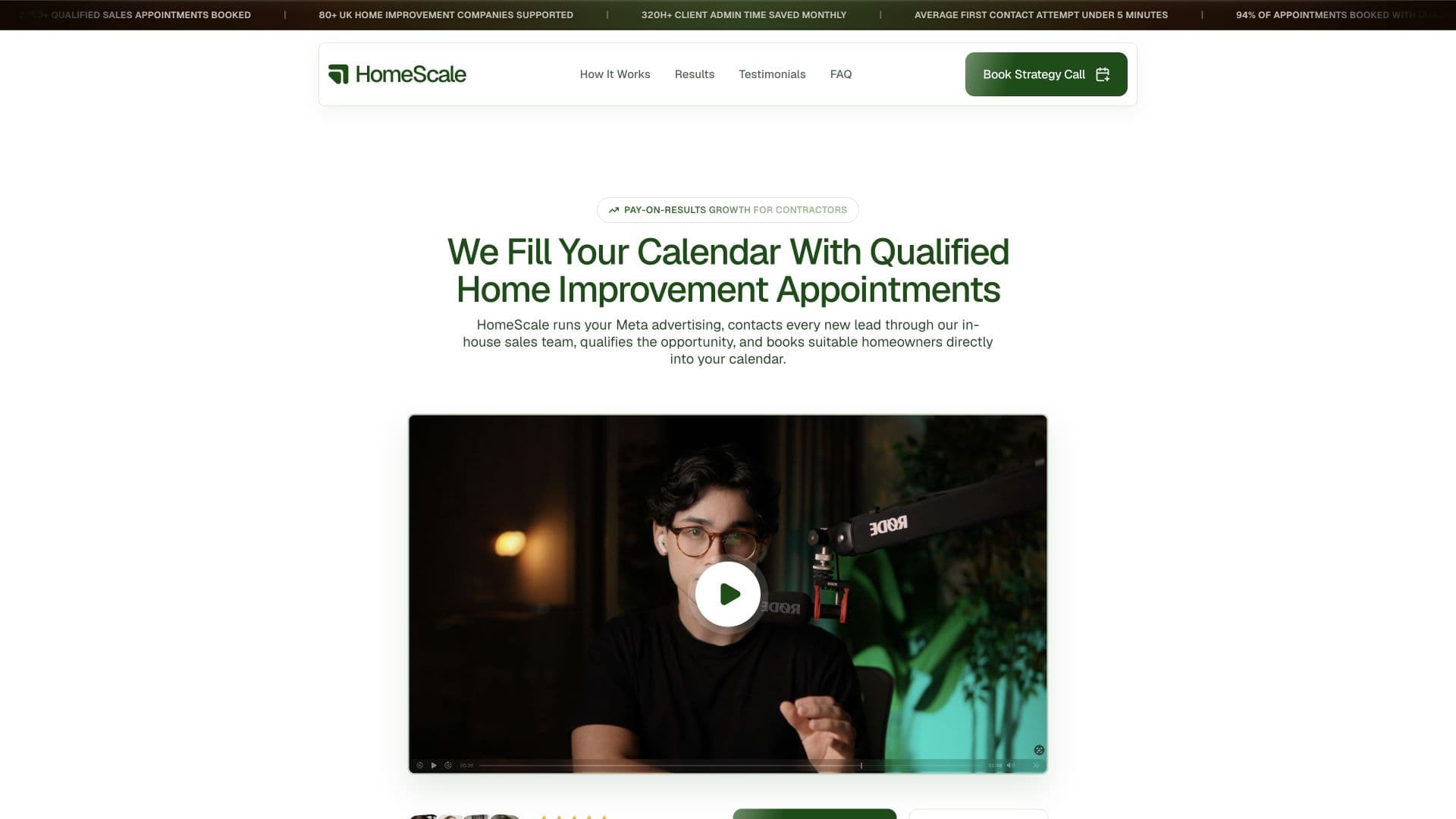 HomeScale website